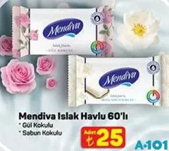 MENDİVA ISLAK MENDİL 60'LI indirimli fiyat MENDİVA ISLAK MENDİL 60'LI fiyat ve kampanya bilgisi